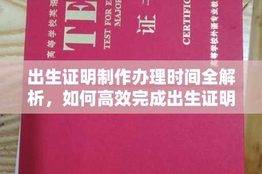 霍州出生证明制作办理时间全解析，如何高效完成出生证明申请？
